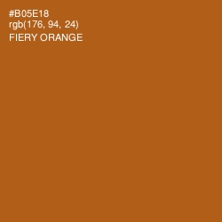#B05E18 - Fiery Orange Color Image